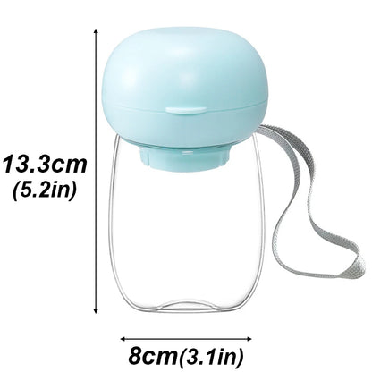 300/550ml Portable Food Grade Material Dog Cat Travel Pet Water Cup Feeding With Lanyard For Small Medium Cats Dogs Pet Supplies