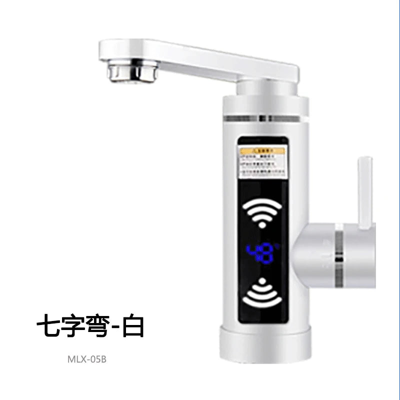 Instant Hot Water Heater Tap Fast Instantaneous Thermostat for Water Heater 3000w Electrical Faucet Temperature Display