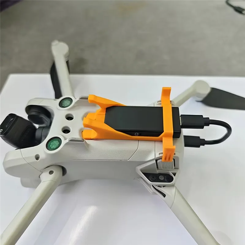 FULL-DJI Mini 3 Pro Drone Accessories: Fixed Bracket For Cellular 4G Module With Data Cable And Antenna, Orange