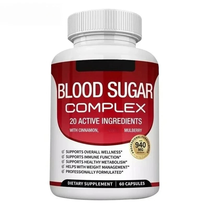 Blood Sugar Capsules Daily Wellness Supplements with Cinnamon & Alpha Lipoic Acid Ingredient Metabolic Balance Support 60 Count