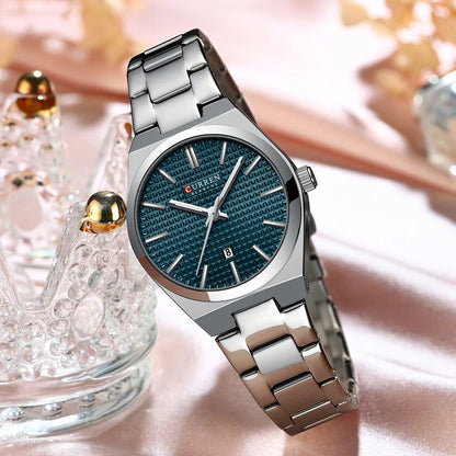 Curren 8439L Women Watch Casual Quartz 3-Hand Wristwatches Casual Luxury Waterproof Date Gifts For Girls