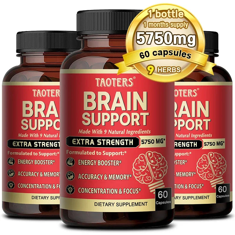 Advanced Nootropic Brain Capsules - Bacopa Monnieri, Support Memory Focus Cognition Mental Clarity & Daily Brain Performance