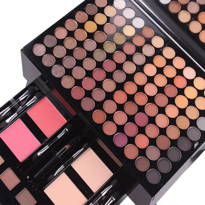 180 Color Piano Case Eye Shadow Powder Blusher Set Makeup Plate Multi-Function Makeup Box Gift Durable And Portable