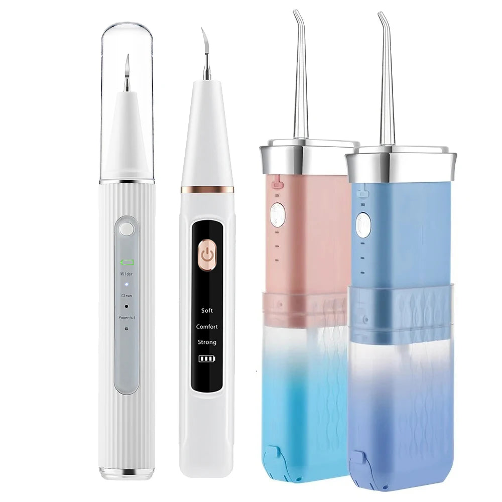 Portable Oral Irrigator Ultrasonic Calculus Remover Electric Teeth Whitening Dental Scaler Plaque Stains Tartar Home Oral Care