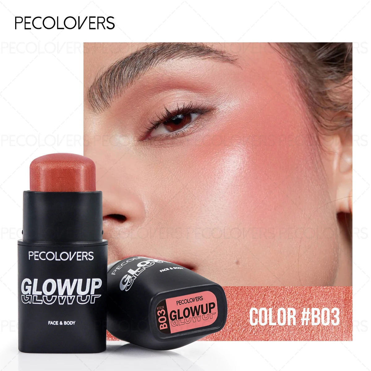 1PC Matte, Brightening, Natural Nude Makeup, High Pigment, Multi-functional Blush Stick, A Must-have Makeup Tool for Everyday