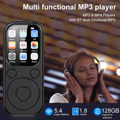MP3 MP4 Player HiFi Lossless Music Player 2.01 Inch IPS Screen Bluetooth 5.4 Portable MP3 Player FM E-book Recorder