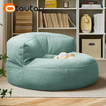 OTAUTAU Filled Bean Bag with Filler Waterproof Beanbag Pouf Chair Garden Beach Pool Puff Ottoman Salon Sofa Seat SF133