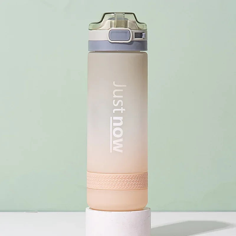 500ml/600ml New Fashion Water Bottle With Straw Free Portable Outdoor Sports Cute Drinking Plastic