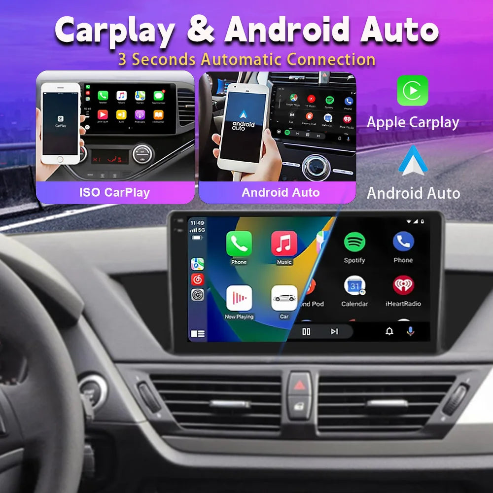 Android 14 Carplay Auto 2K Screen Car Radio Multimedia Player For Audi A4 2 3 B6 B7 S4 RS4 2000-2009 Autoradio Stereo Head Unit