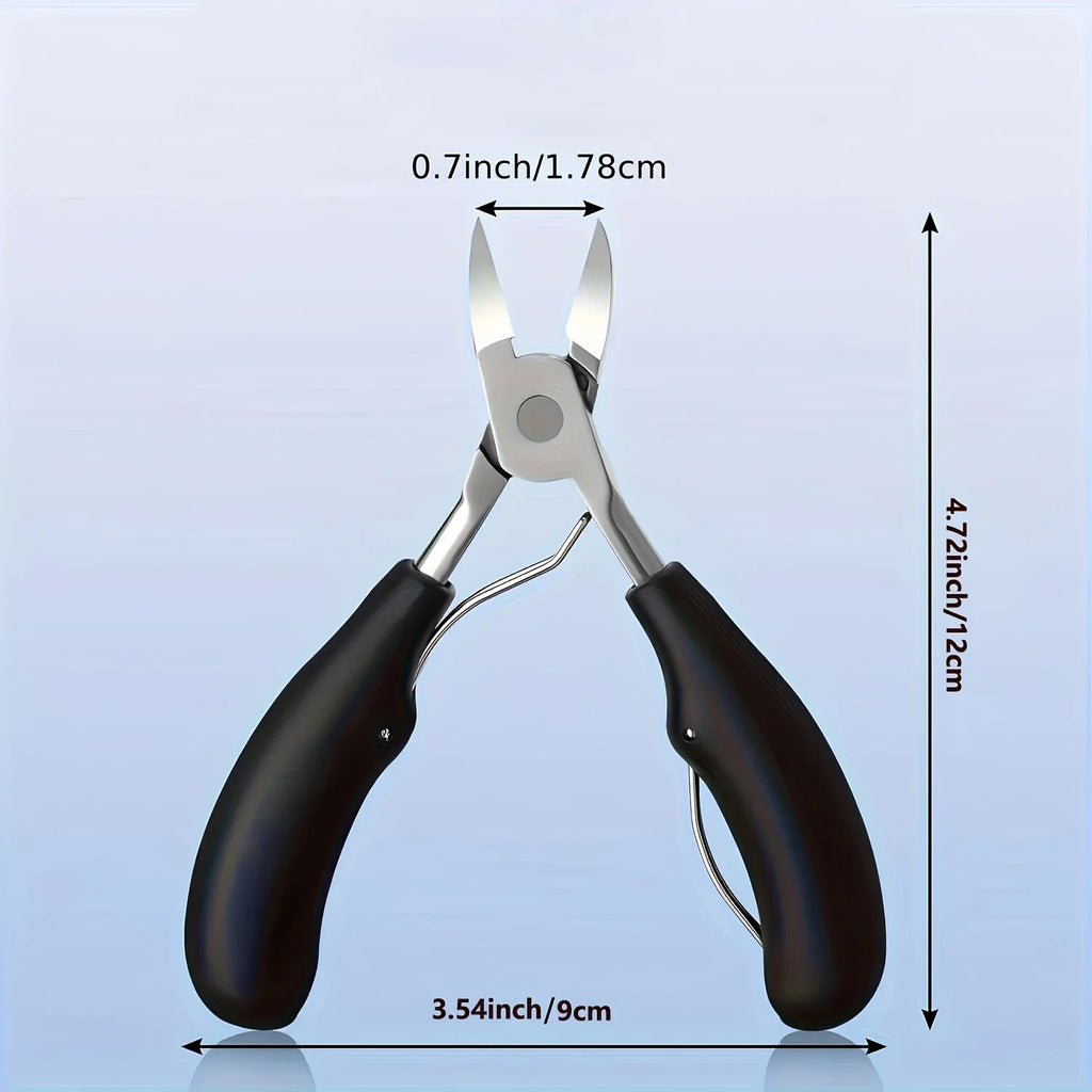 1PACK Toenail Clippers - Stainless Steel Pedicure Tools with Sharp Curved Blade Grooming Tool Christmas Gift