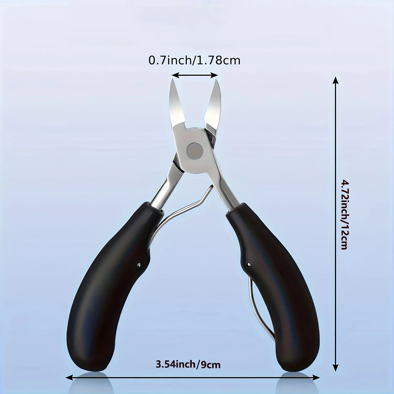 1PACK Toenail Clippers - Stainless Steel Pedicure Tools with Sharp Curved Blade Grooming Tool Christmas Gift