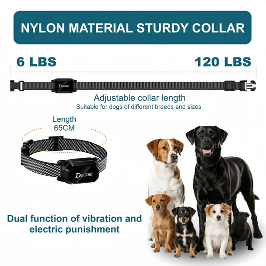 3300FT Electric Dog Training Collar Remote Control Waterproof Pet BehaviorFor 6-120lbs Puppy With Shock Vibration Anti-barking - Merit Sell