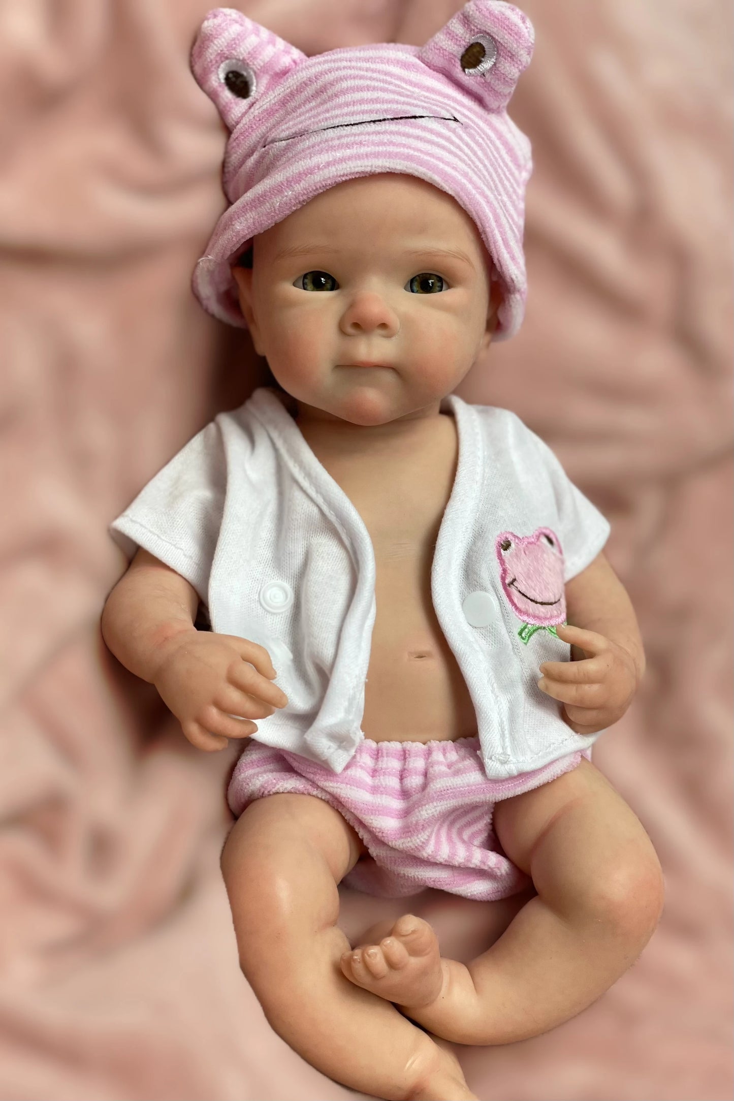 13Inch Cute Girl Bettie Reborn Dolls Open Mouth Whole Body Soft Solid Silicone Painted Reborn Baby Doll Toys Corpo De Silicone