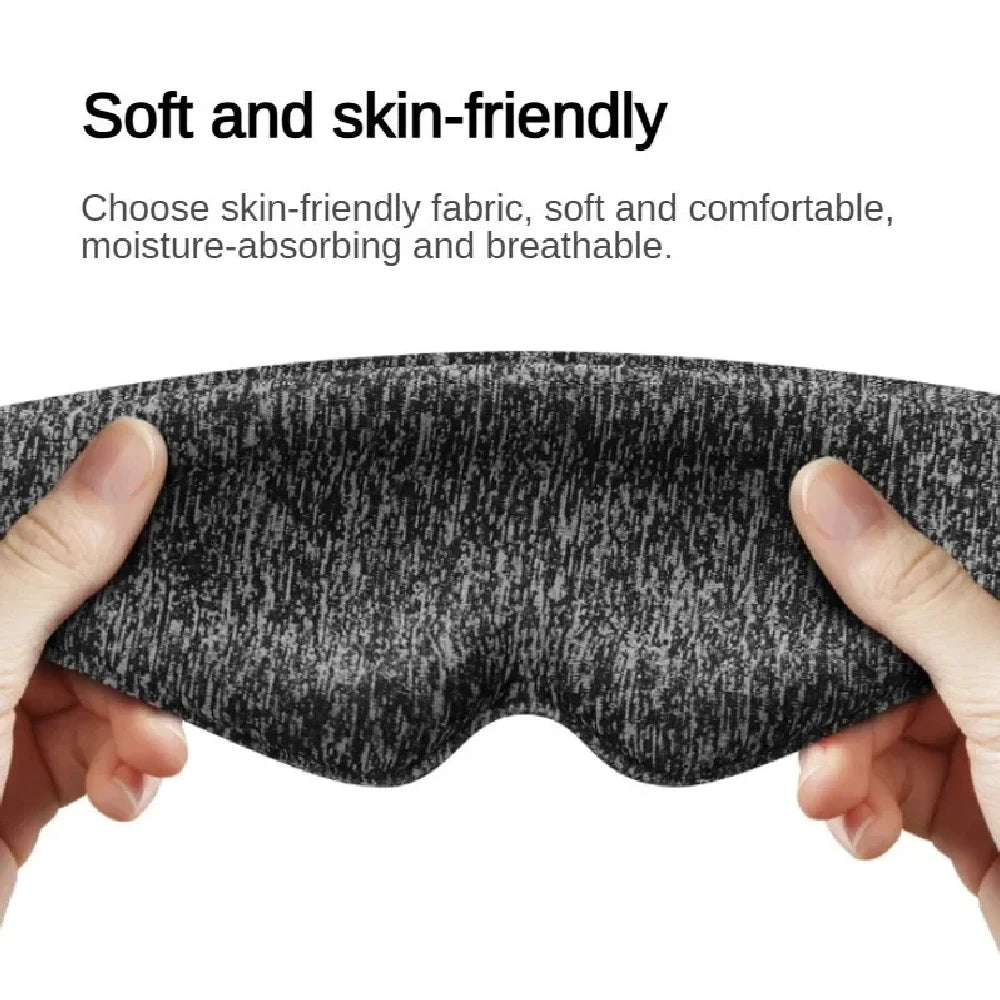 Lightweight 3D Sleep Mask, Pressure-Free Light Blocking Eye Mask for Men & Women, Adjustable Blindfold for Travel, Nap & Yoga
