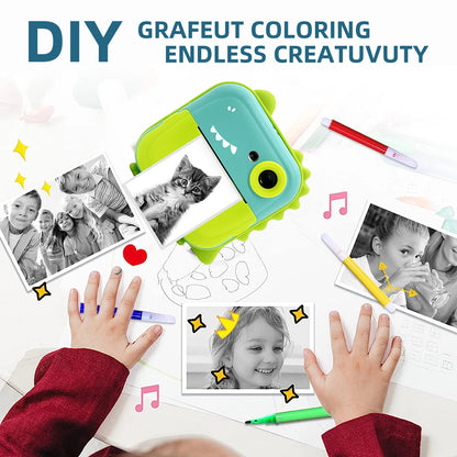 Children Digital Camera Instant Print for Kids Thermal Print Camera Instant Photo Printing Camera Video Toys
