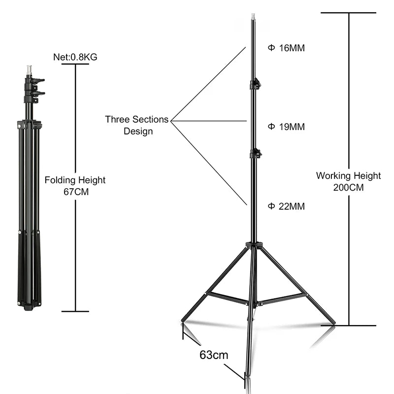 18 Inch 45cm Selfie RGB Ring Light with Tripod Usb Rechargeable LED Light, Dimmable, for Photo Studio