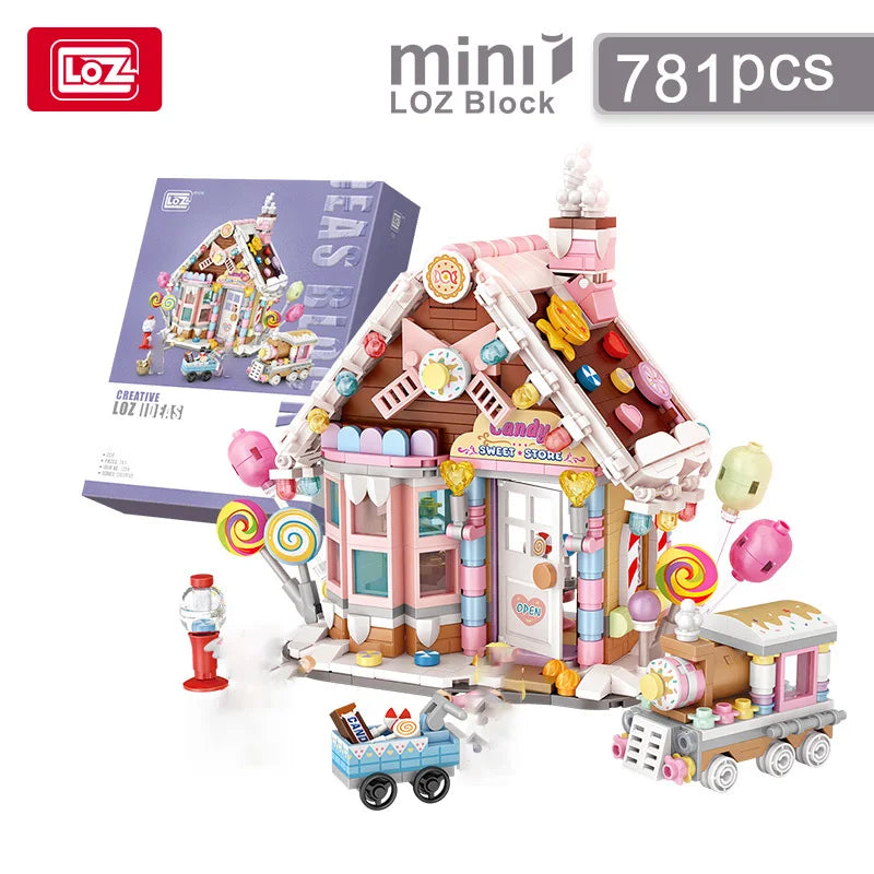 LOZ-1224 Christmas Toys Series Forest House Building Candy House Puzzle model children's Christmas science building block toys