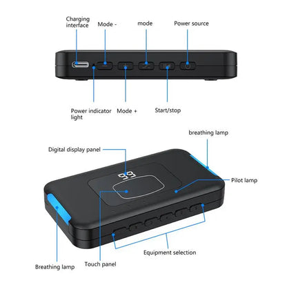Smart Phone Wireless Auto Screen Clicker BT-Compatible 199 Gear Adjust Clicking Simulator Mute For Live Stream Play Game