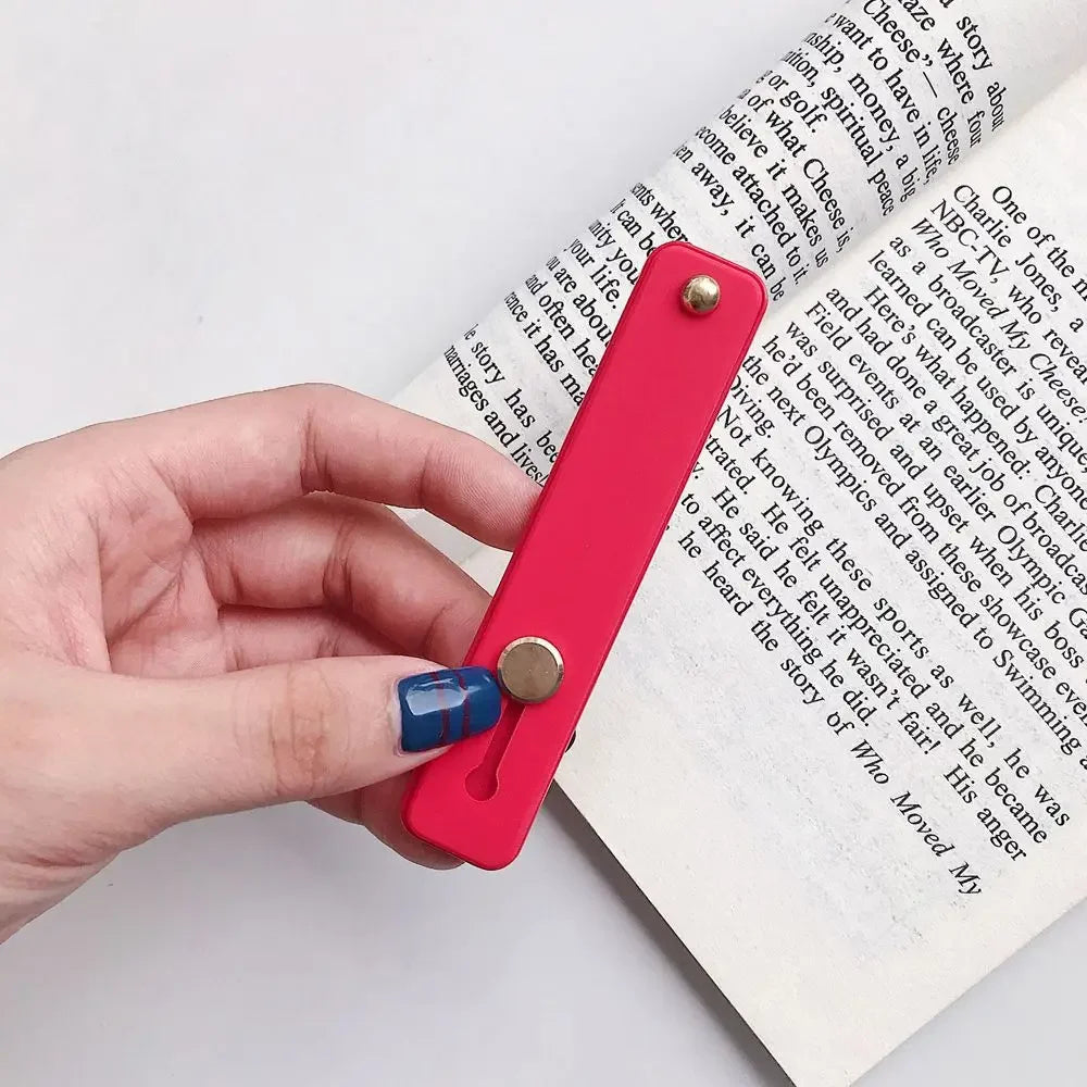 Phone Stand Grip Candy Color Silicone Telescopic Finger Strap Mobile Phone Desktop Bracket Smartphone Support