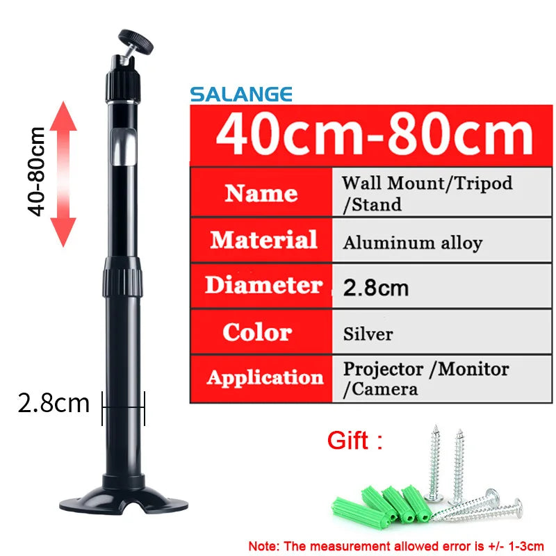 Salange Projector Stand Universal Ceiling Bracket Wall Mount for XGIMI HY320 P92MAX DLP HY300Pro Beamer Surveillance Camera - Merit Sell