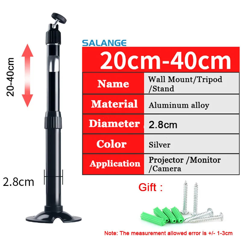 Salange Projector Stand Universal Ceiling Bracket Wall Mount for XGIMI HY320 P92MAX DLP HY300Pro Beamer Surveillance Camera - Merit Sell