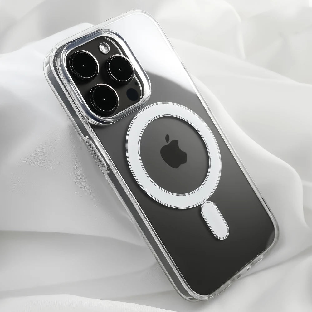 [ ⚡ Same Day][ ⭐ Best] iPhone 15 14 13 12 11 XS X Se3 Pro Max Plus Mini Transparent Cell Phone Phone Case Chloecombo Magsafe - Merit Sell
