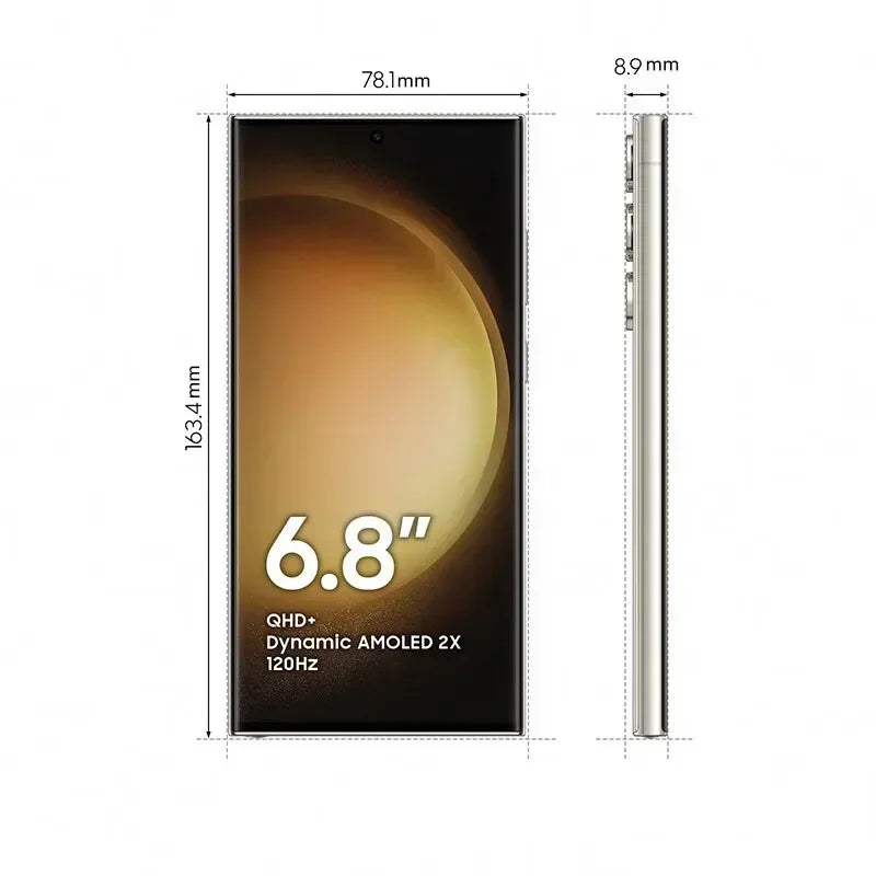 Samsung Galaxy S23 Ultra 5G S918U1 s918u 6.8' ROM 256/512GB RAM 8/12GB Snapdragon NFC Original Android Cell Phone - Merit Sell
