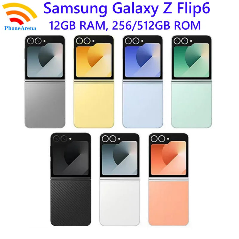 Samsung Galaxy Z Flip 6 Z Flip6 5G F741B F741U1 F741N 6.7" 12GB 256/512GB NFC Snapdragon Original Foldable 99% New Cell Phone - Merit Sell