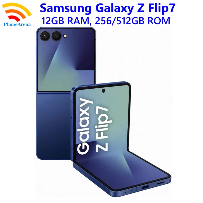 Samsung Galaxy Z Flip 7 Z Flip7 5G F766B F766U1 6.9" 12GB 256/512GB NFC Exynos Original Foldable 99% New Cell Phone - Merit Sell