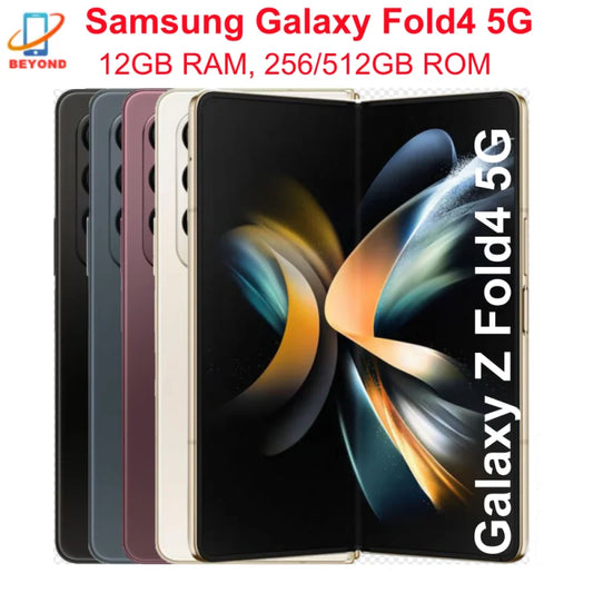 Samsung Galaxy Z Fold 4 Fold4 5G F936B F936N F936U1 7.6" AMOLED 12GB RAM 256/512GB ROM Snapdragon NFC 99% New Cell Phone - Merit Sell