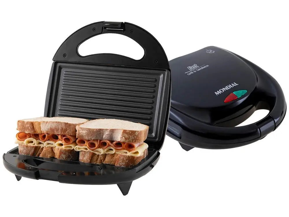 Sandwiches Mondial Fast Grill S-12 Black 750W - 220V - Merit Sell