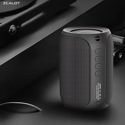 Zealot S32 Pro 15W Wireless Speakers, Featuring Wireless Connectivity,a 3600Mah Battery for 12 Hours of Loud Stereo Playtime.