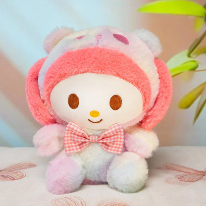 Sanrio  Anime Kawaii My melody Plush Toys Dolls Stuffed Plushy Cute Cartoon Doll Children's toy Birthday Gift For Kids Home Deco