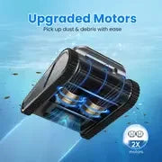 TASVAC Automatic Cordless Robotic Pool Cleaner,240 Mins Runtime,Self-Parking,for Flat Above/In-Ground Pool to 80 Feet/2000 Sq.Ft - Merit Sell