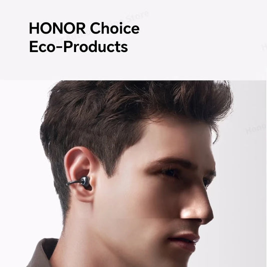 HONOR Choice LCHSE Ear Clip Earphone ENC Wireless Earbuds Bluetooth 5.3 Dual-Connection Open Ear Headphone 36 Hours Battery