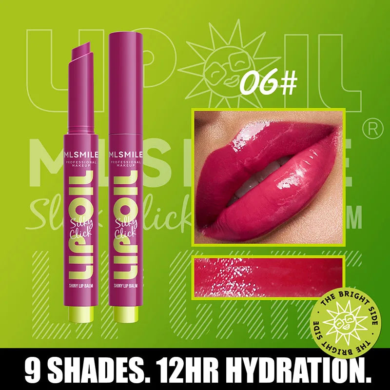 Jelly Solid Lip Gloss Make-up Hydrating Mirror Red Brown Lipstick Clear Moisturizing Lip Tint Nature Nude Lipstick Pen Cosmetics