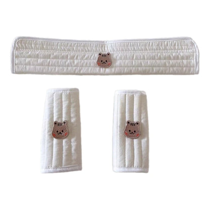 Baby Stroller Armrest Cover Protector Universal Stroller Handlebar Sleeve Cover Seat Belt Shoulder Cover Stroller Burp Cloths