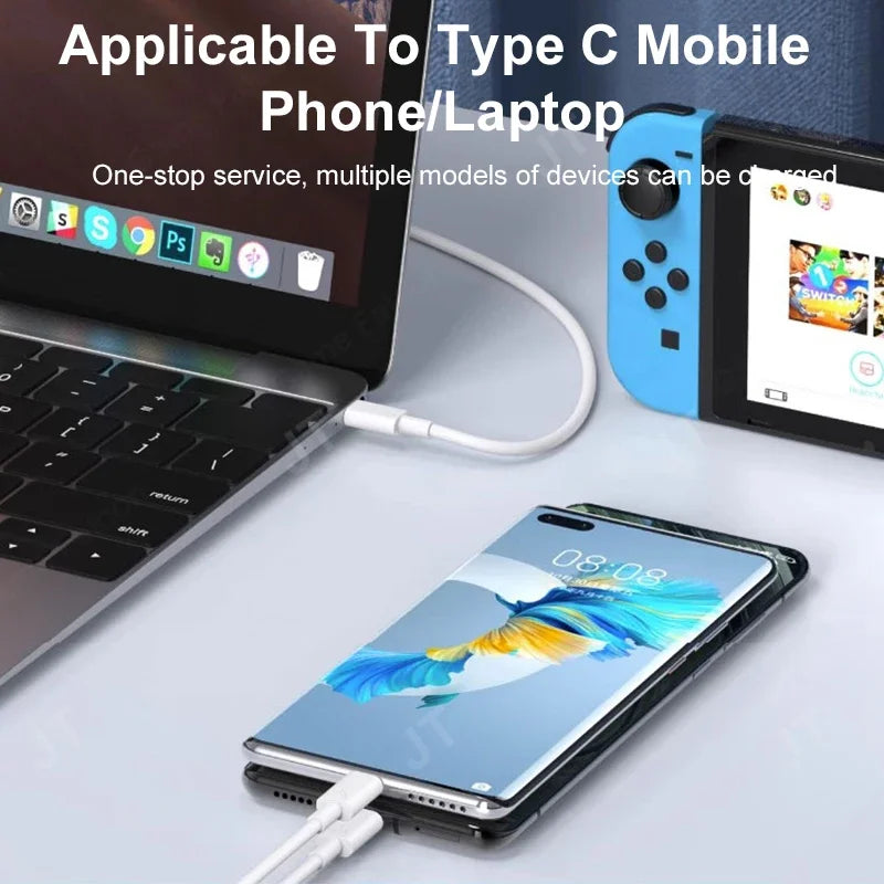PD 66W Fast Charging Cable USB Type C Cable For iPhone 16 15 Pro Max Xiaomi 13 Huawei  P30 Notebook USB A to Type C Cable