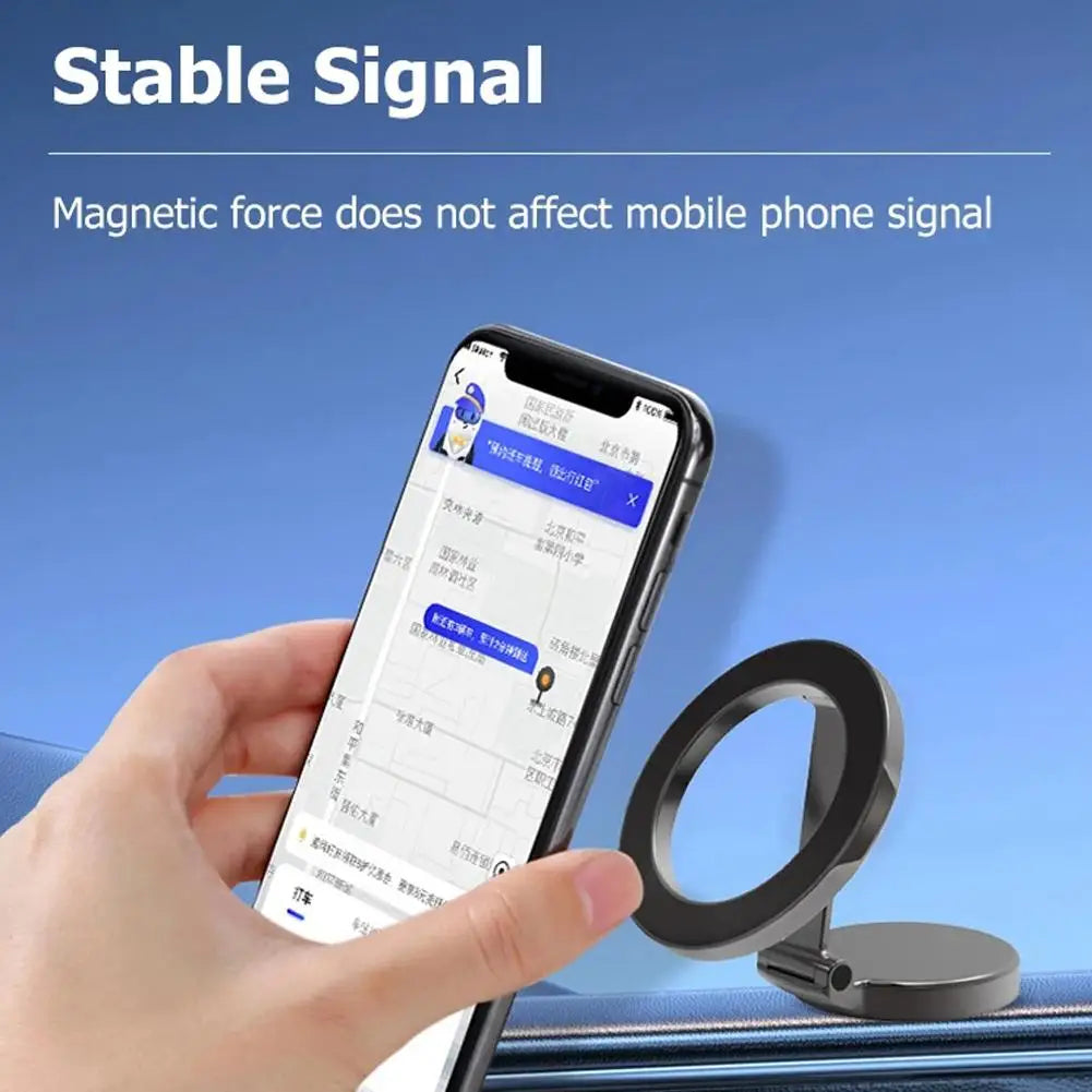 Car Phone Holder Magnetic Folding  Phone 360 Degree Rotation Mount Suction Cup Car Navigation Phone Holder AntiShake Bracket