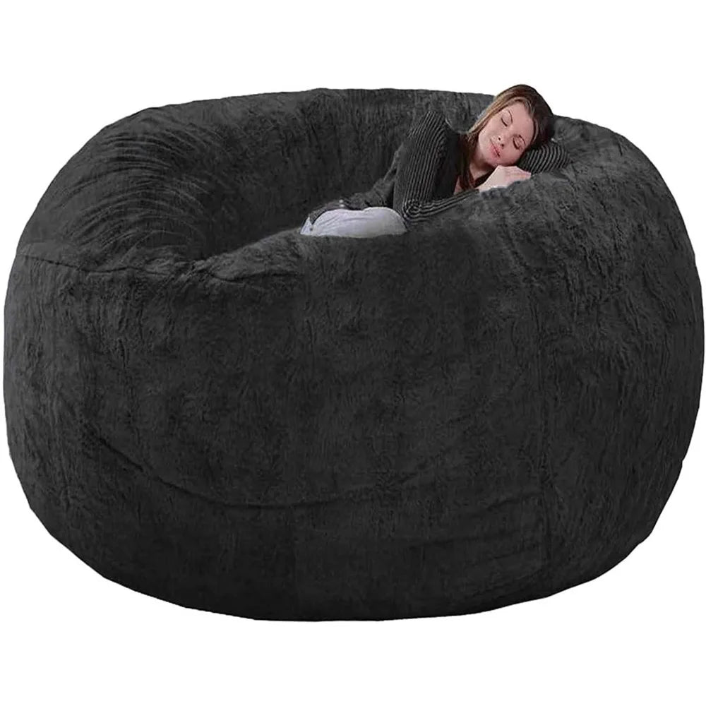 7ft Giant Bean Bag Sofa Living Room Chair with Soft Protective Cover, Unfilled