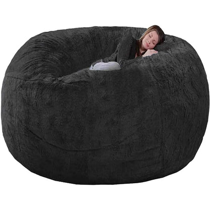 7ft Giant Bean Bag Sofa Living Room Chair with Soft Protective Cover, Unfilled
