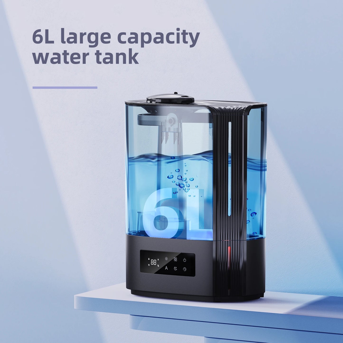 Ultrasonic Humidifier 6L 360° Adjustable Mist Direction 7 Color Light Aroma Fragrance for Bedroom,Children's Room,300 ml/h 3 Gea