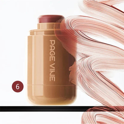 New2025 Blush Stick Cream PAGE VINE Pocket Lip Cheek Pocket Rouge Highlights to Brighten Natural Hydrating Korea Pink Cosmetics