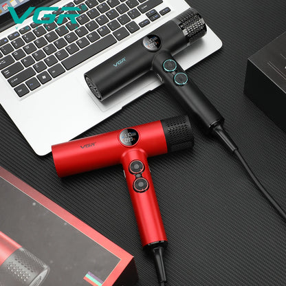 VGR Hair Dryer Professional Hair Dryer BLDC Motor Hair Styling Blow Dryer Machine 110000 RPM Negative Ion Salon Air Blower V-401
