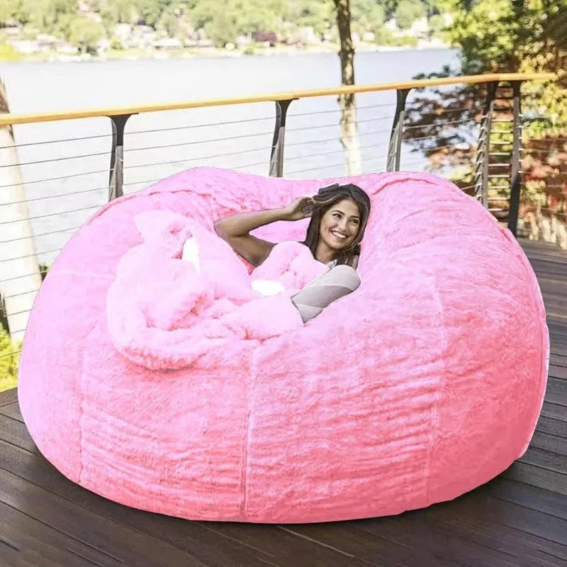 Blue Designer Lazy Bean Bag Sofa European Modern Individual Floor Lazy Bean Bag Sofa Living Room Divano Soggiorno Home Furniture