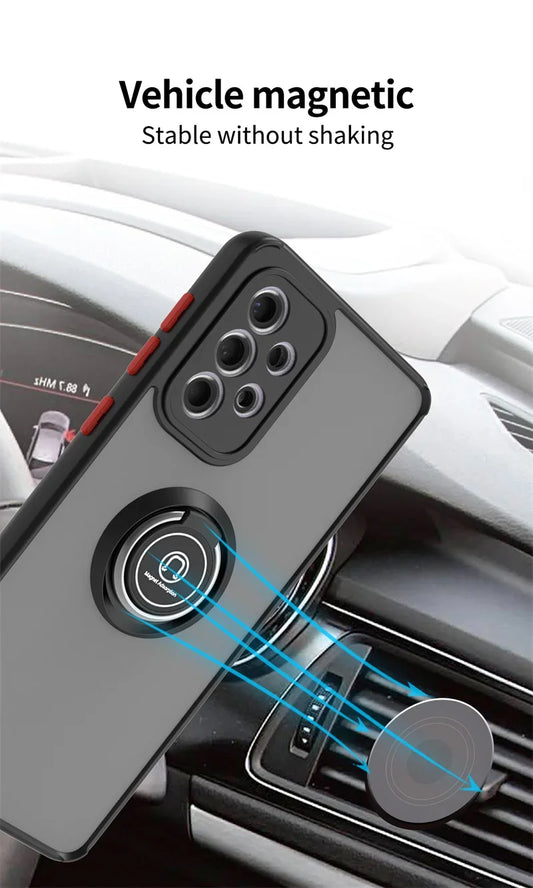 For Samsung Galaxy A13 A23 A33 A53 A73 5G Case Shockproof Armor Magnet Ring Holder Back Cover For Sumsung A 13 23 33 53 73 Funda