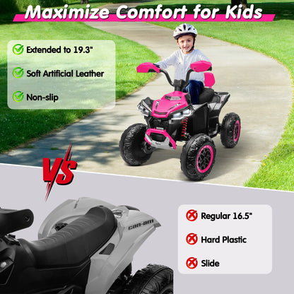Kids ATV 4 Wheeler, JOYRACER Upgraded 2 Seater 24V Ride On Toy for Big Kid w/800W Powerful Motor, Battery Powered