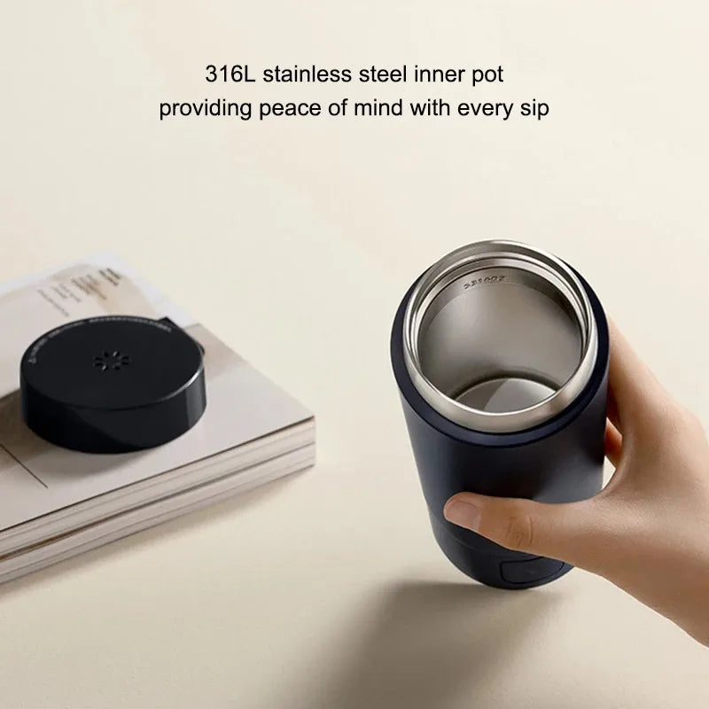 Original MIJIA Portable Electric Kettle 2 Thermos Cup Fast Water Boiler 350ml Smart Temperature Insulated Kettle Travel (CN)
