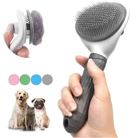 Pet Dog Brush Cat Comb Self Cleaning Pet Hair Remover For Dogs Cats Grooming Tools Pets Dematting Comb Pet Grooming Accessories - Merit Sell