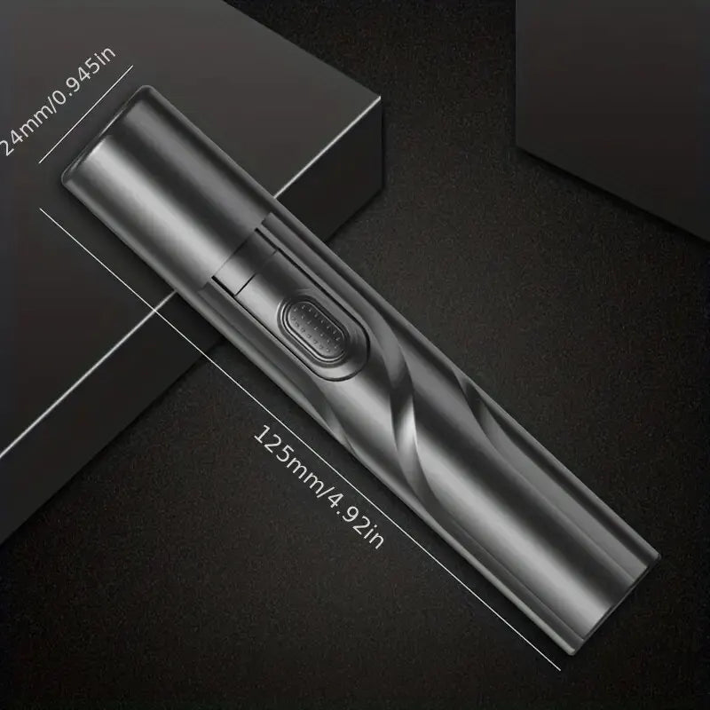 Black and Blue Electric Nose Hair Trimmers Ofer Low Noise High Torque,High Speed Motors for Washing Nose Hair for Both Men